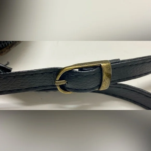 Blue Heart Owl Cross-body Purse Hand tooled Leather Multicolored - Picture 9 of 16